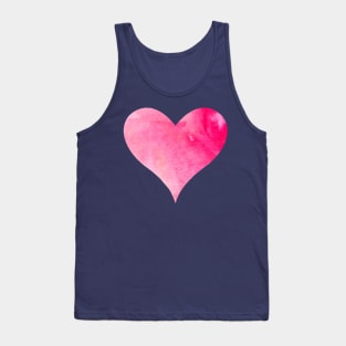 Love Pink Watercolor Tank Top